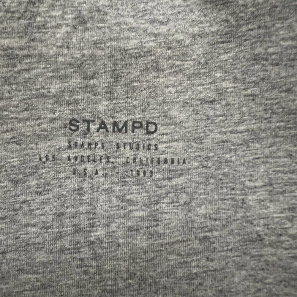 Stampd Women's Unisex Gray Pullover Hoodie with Scoop Hem & Thumb Holes - Large - Picture 5 of 15